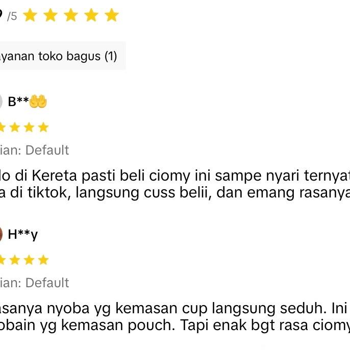 

Promo Terbatas Ciomy - Bundling 3 Cuanki Kuah Keju Dan Kuah Ayam Pedas Pouch Aman