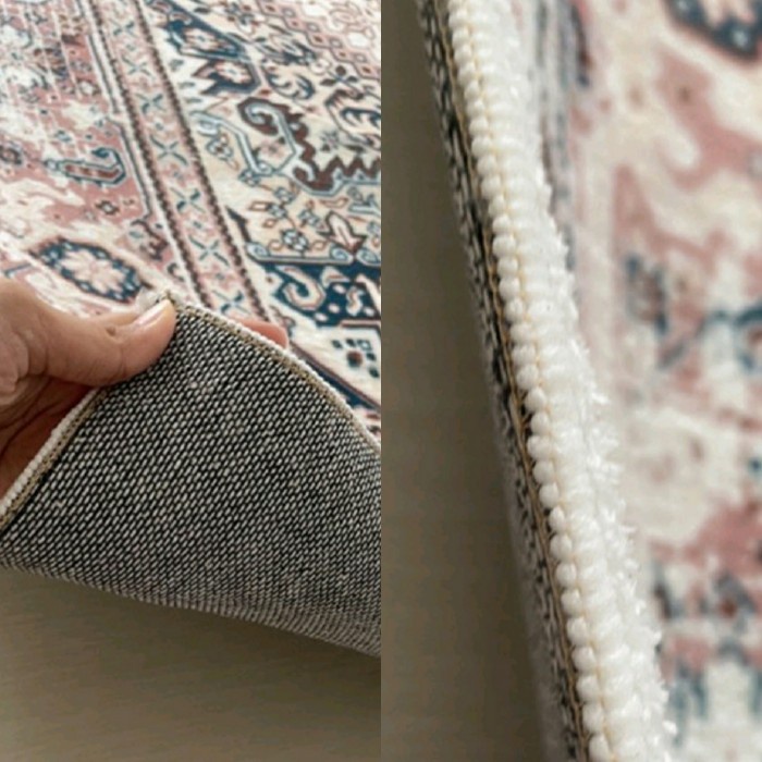 Karpet Lantai Permadani Besar 200 x 300, Khasmir Bulu Sintetis