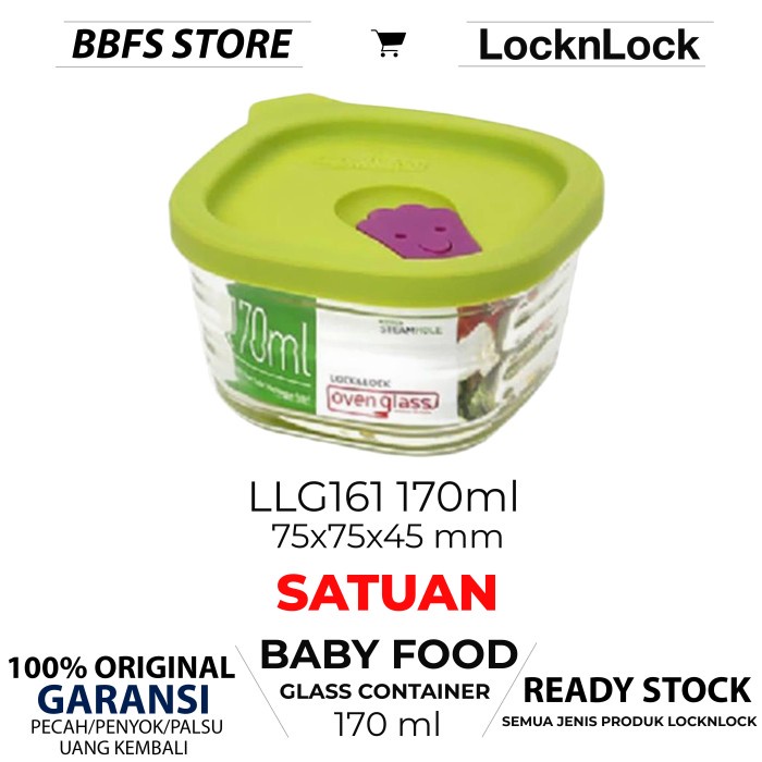 ada- lock n lock oven glass kotak 170ml llg161 baby food container