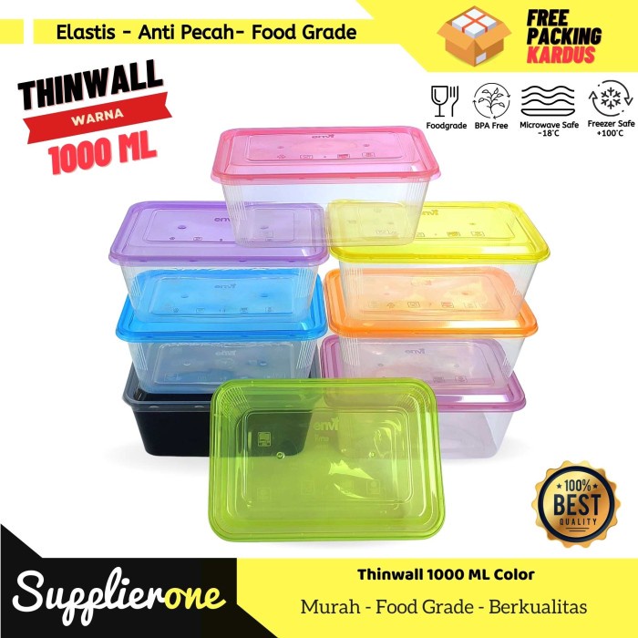 ada- Thinwall 1000 ml Warna / Thinwall Envi Special Edition Warna