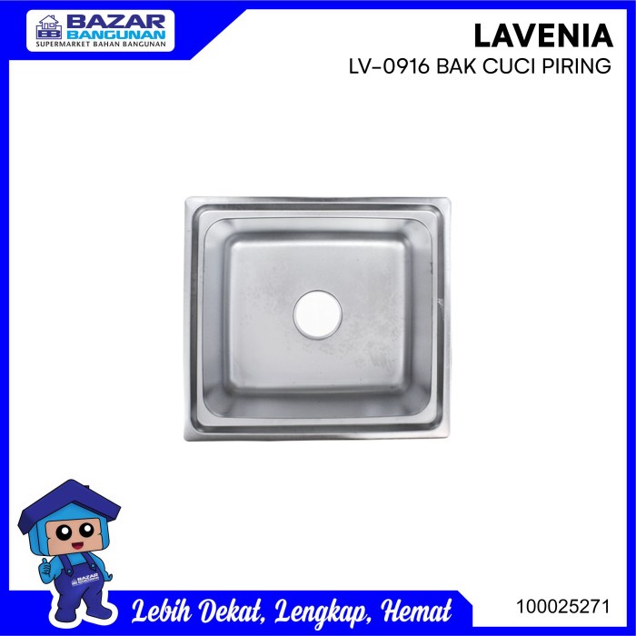 Rk(0)- SINK / BAK CUCI PIRING LAVENIA LV 0916 LV0916 LV-0916 STAINLESS STEEL