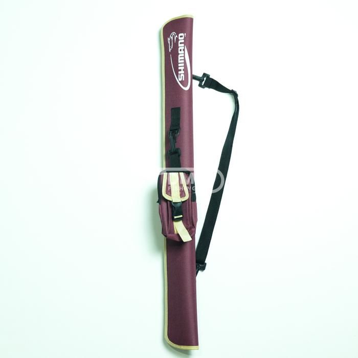 New Tas Joran Pancing PEDANG MAROON Hardcase Fiber Model Pedang Slempang Ukuran 60 80 100 120 Cm