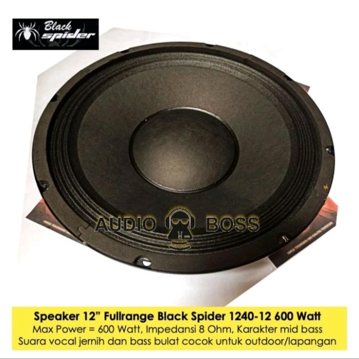 Speaker Fullrange 12 In Black Spider 1240 - 12 Mid Bass Lapangan Terlaris