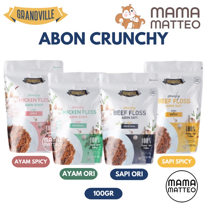 

GRANDVILLE ABON CRUNCHY / GRAND VILLE BEEF CHICKEN FLOSS SAPI AYAM
