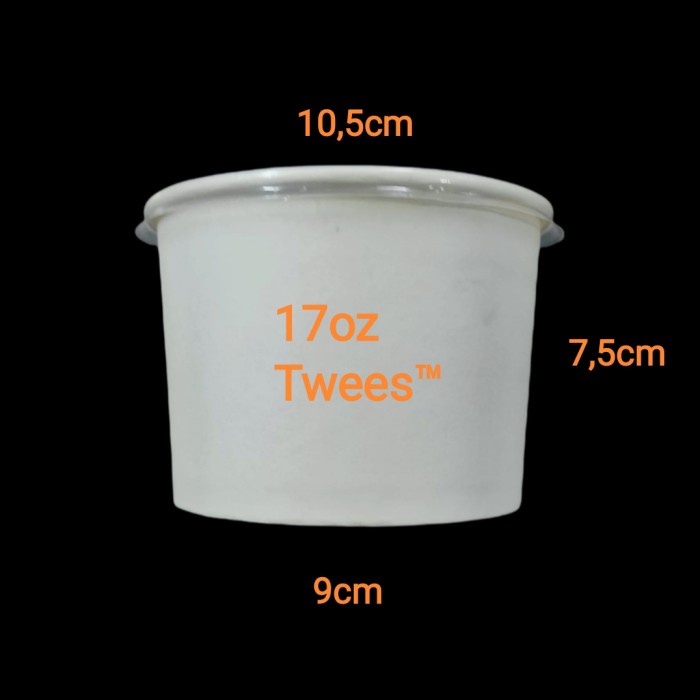 silahkan- Paper bowl 17oz + lid.
