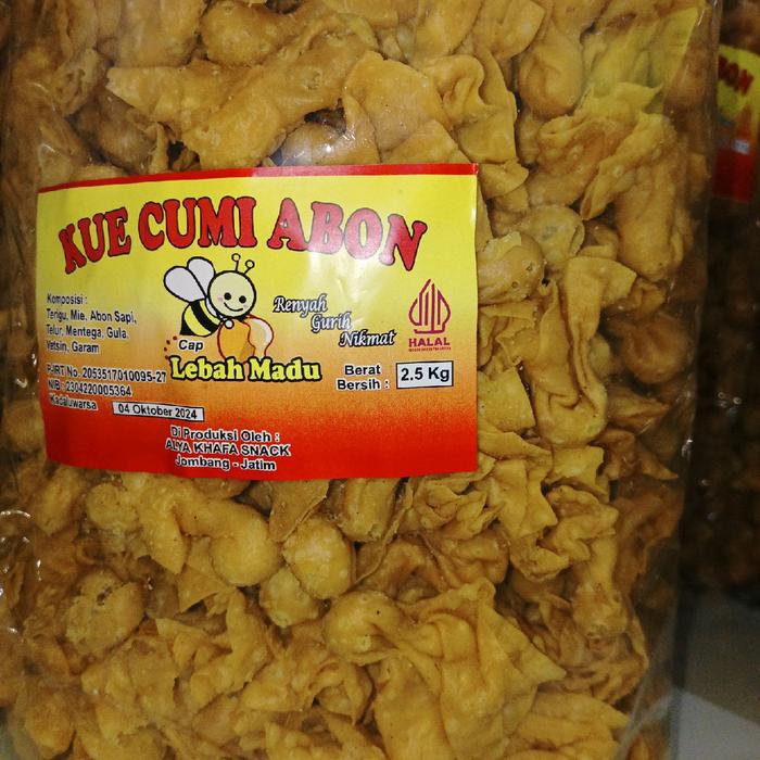 

Snack cumi abon 1 kg camilan pak Rendah gula