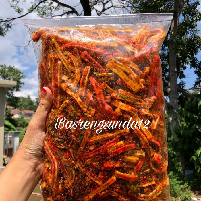 

Kerupuk seblak jaat / Beton cikruh pedas 1kg khas bumbu Basrengsunda12 Cemilan Instan Food Goreng