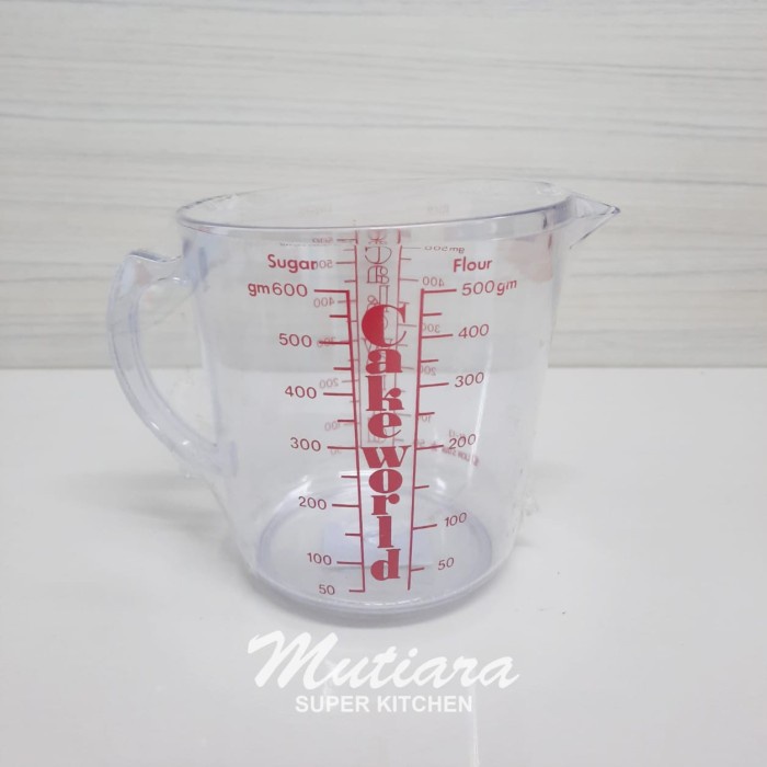 silahkan- Super Measuring Cup 0.6 L Gelas Ukur Gelas Takar Lion Star- GL-13