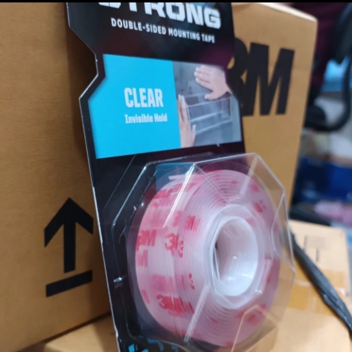 

New Double Tape 3M Original USA Super Kuat Super Lengket Lem 3M Bening