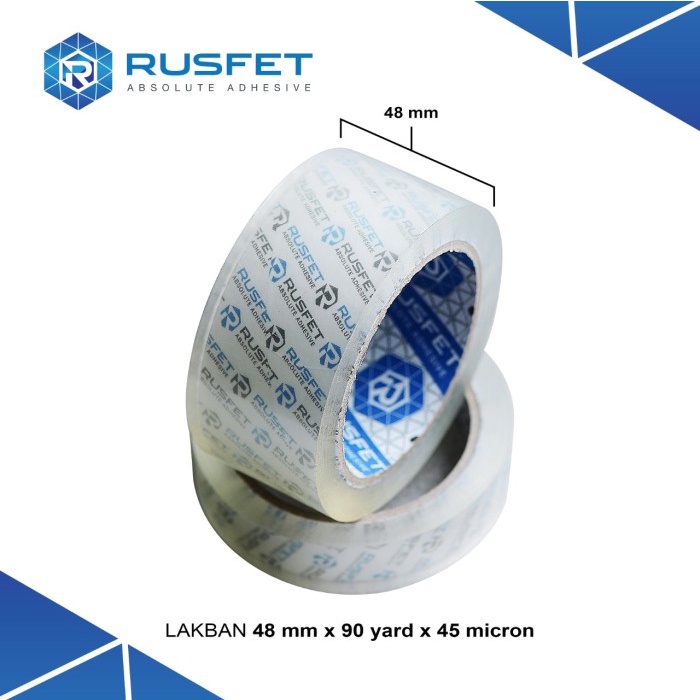 

New LAKBAN OPP RUSFET BAGUS DARI DAIMARU MURAH 90 YARD 48 MM / 2 INCH