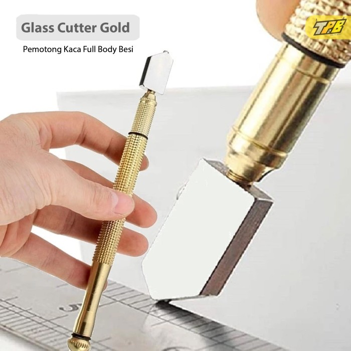 

New Cutter Pisau Alat Pemotong Kaca Keramik Oil Rolling Glass Cutter Tool