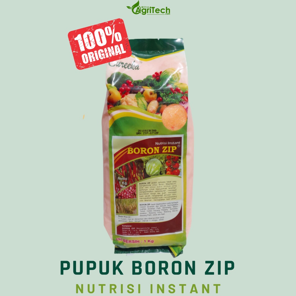 PUPUK BORON ZIP BORON MURNI NUTRISI INSTANT 1 KG KEMASAN PABRIK