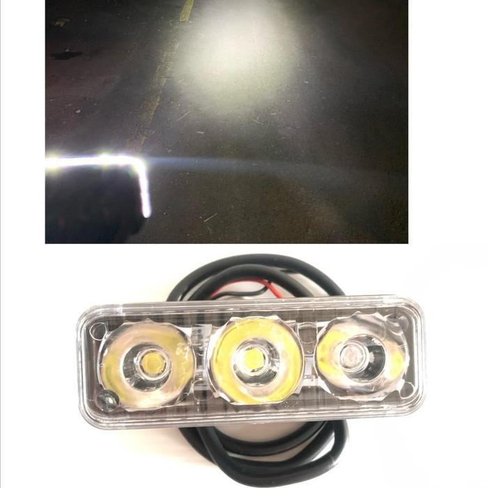 KODE D MT STAR Lampu Tembak E03 Cree 3 Mata LED Car