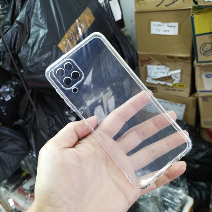 Samsung A12 M12 soft case silikon silicone clear case premium