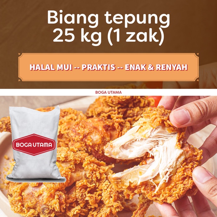 

TERBARU! 25 kg Tepung Biang Fried Chicken