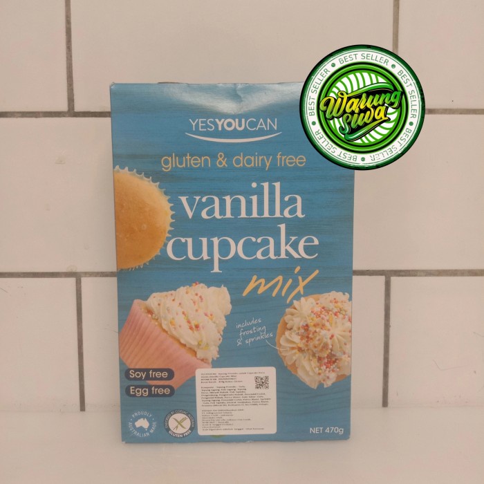 

TERLARIS! yes you can vanilla cupcake mix 470 gram