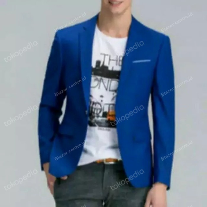 Ready Jas Pria Biru / Jas Blazer Biru / Blazer Pria/ Jas Biru Bca/Jas Pria Ready