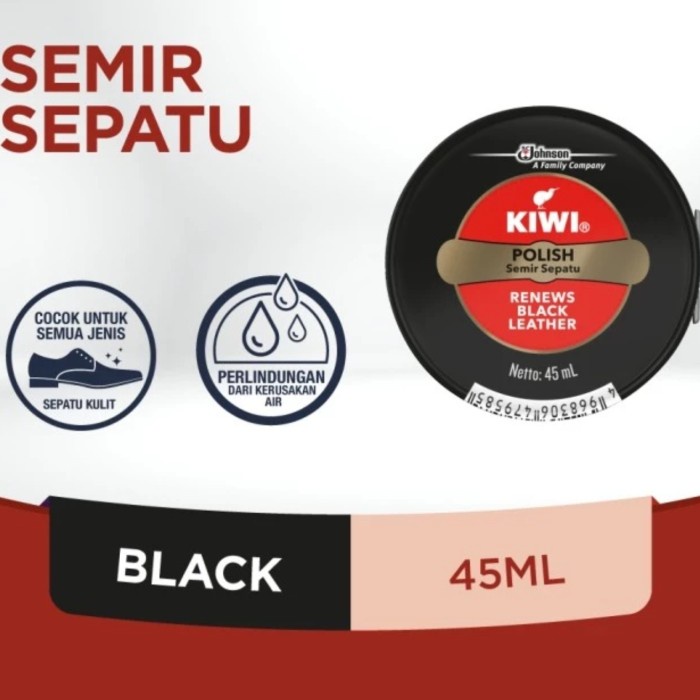 kiwi semir sepatu paste sp hitam 45ml original 100%