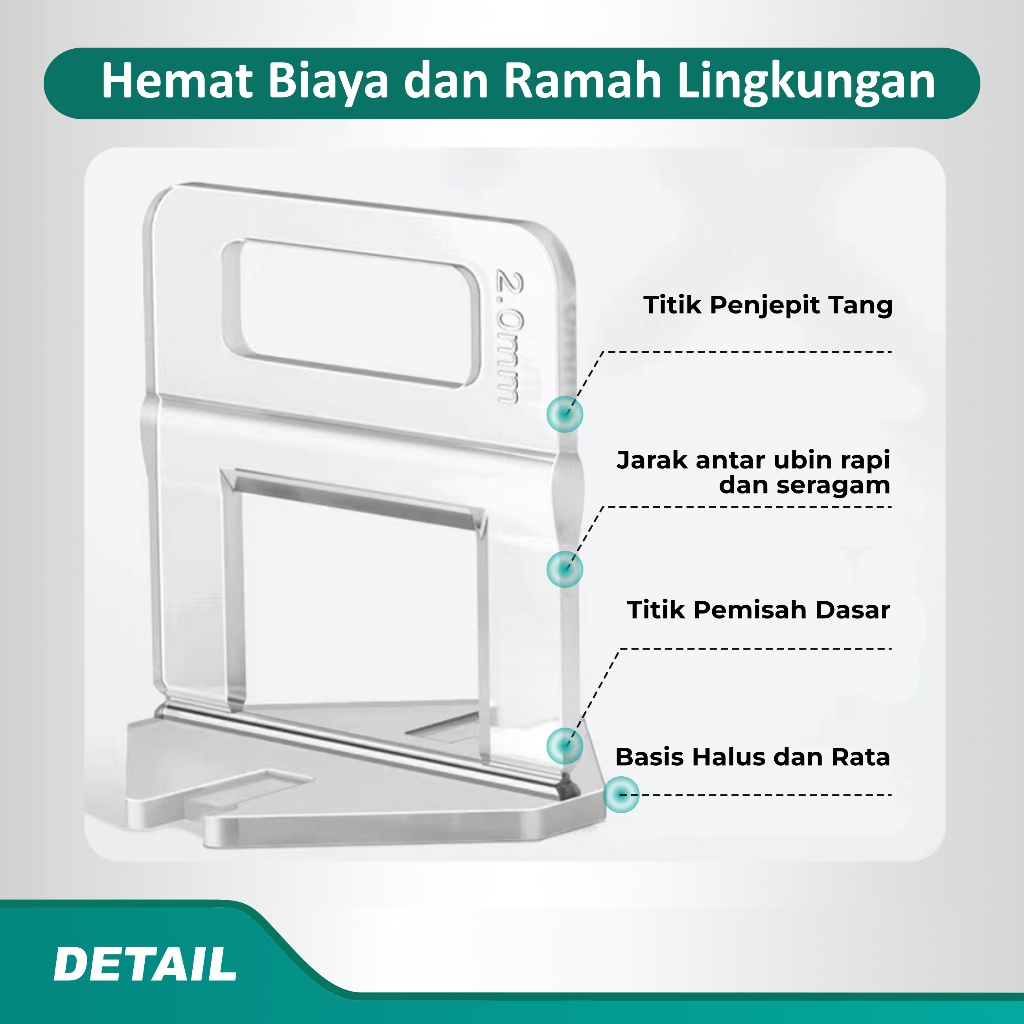 AYOOOLLARIZSS ASTEEL Clip klip perata keramik granit lantai tile leveling nat spacer 1mm