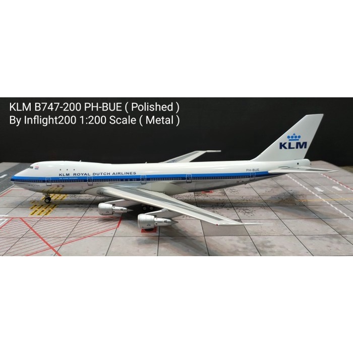KLM B747-200 PH-BUE By Inflight200 1:200 Scale Metal