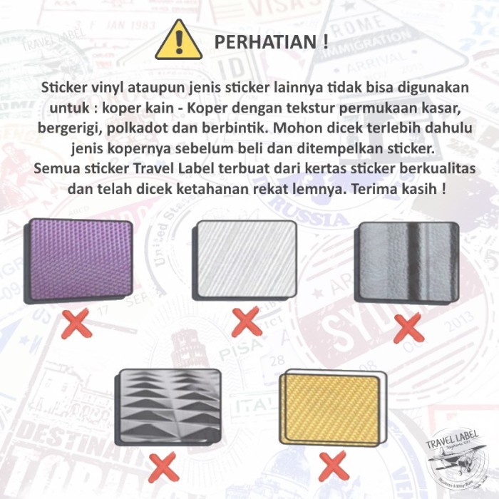 

STICKER KOPER 1 SET ISI 100 PCS : DESAIN TRAVELING KELILING DUNIA