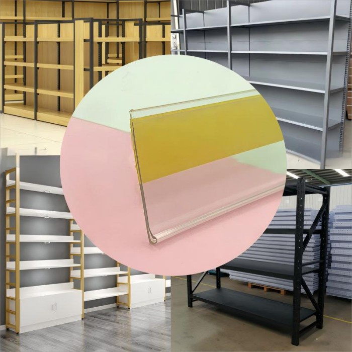 

10PCS PRICE RAIL DOUBLE TAPE 90CM LABEL HARGA MINIMARKET ADHESIVE TAG HOLDER LABEL HARGA RAK