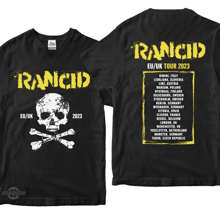 Gentz -Kaos RANCID TOUR europe uk tshirt band punk Rancid and out come the wolves metal