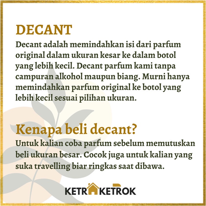 [Expert] Decant Perfume Project 1945 Bamboe Roencing Parfum Pria Wanita