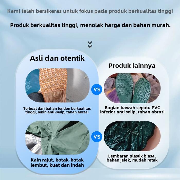 Sepatu Boot Celana Sawah Panjang Anti Air Sepatu Keong Elastis 110cm