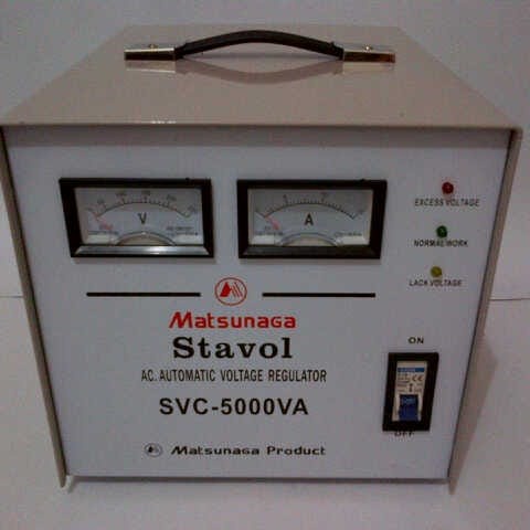 Ready stabilizer matsunaga 5000 watt/matsunaga stavol 5000 VA
