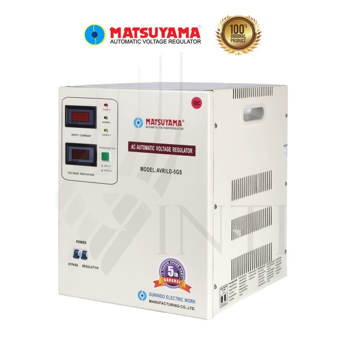 Ready Stabilizer MATSUYAMA 5000 Watt 5 KVA Stavolt Stabiliser AVR/KD-5GS