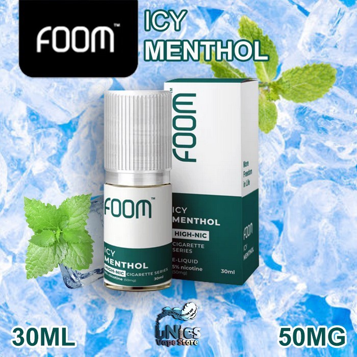Foom Salt Nic Icy Menthol 30ml 100% Free Ongkir