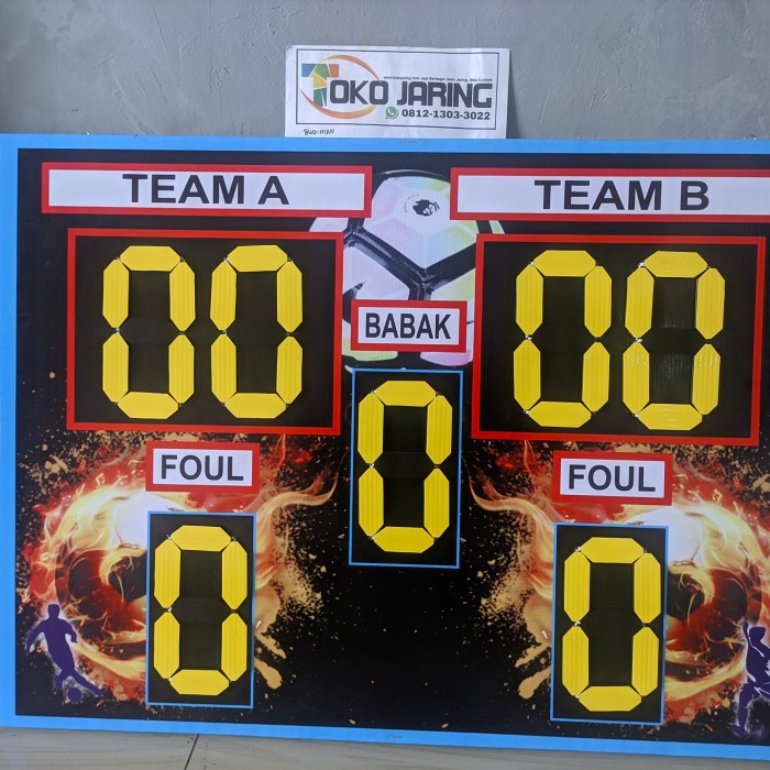 Papan Score futsal papan skor olahraga