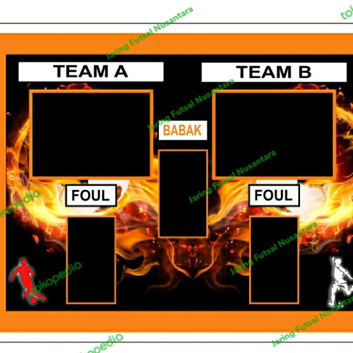 Papan skor futsal manual