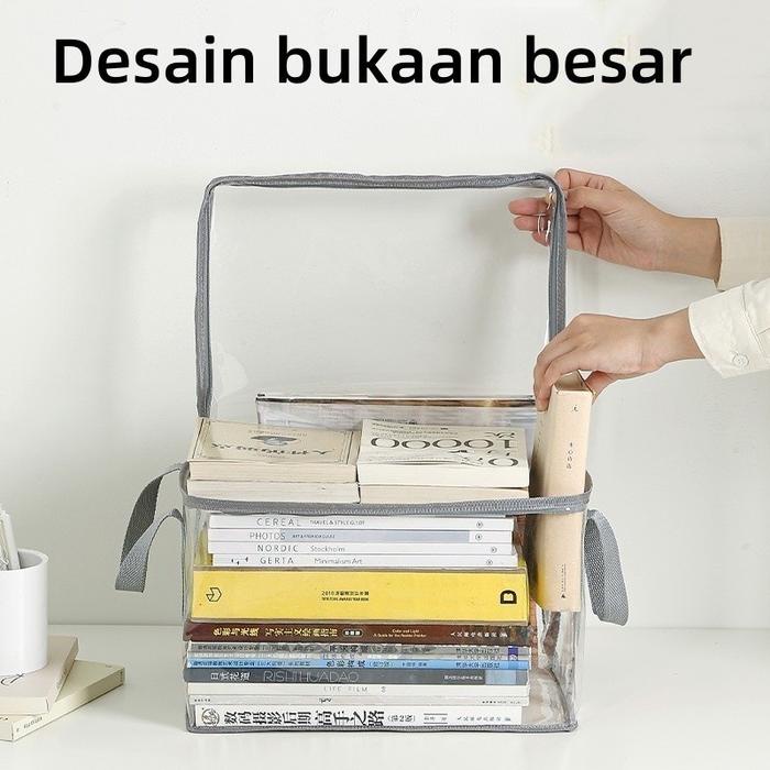 Transparent Book Magazine Organizer Container Storage Transparan Premium Berkualitas Kotak