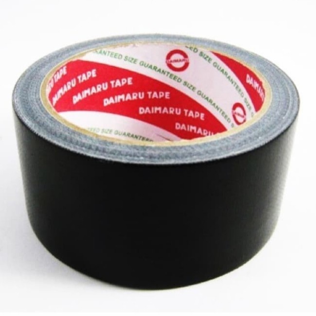 

New Lakban Kain Cloth Tape 2 Inch 48mm x 12 meter Hitam Daimaru Besar