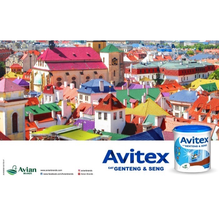 Gemilang Karya Avitex Cat Genteng Dan Seng Kualitas Premium 20 Kg