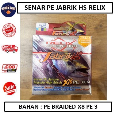 Ready Senar PE Jabrik HS Relix Nusantara PE #3 - ALAT PANCING - AKSESORIS