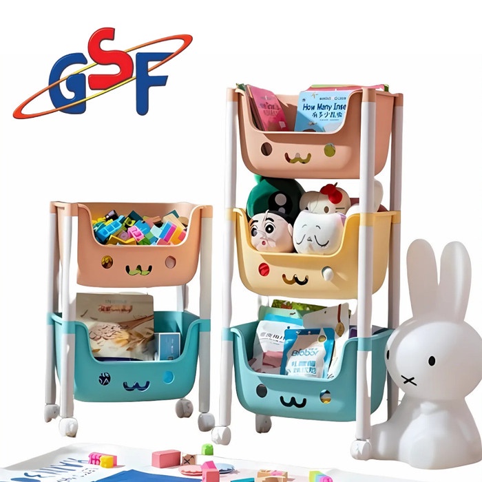 Rak Mainan Anak 4 Susun / Rak Lucu Anak Penyimpanan Mainan 8804