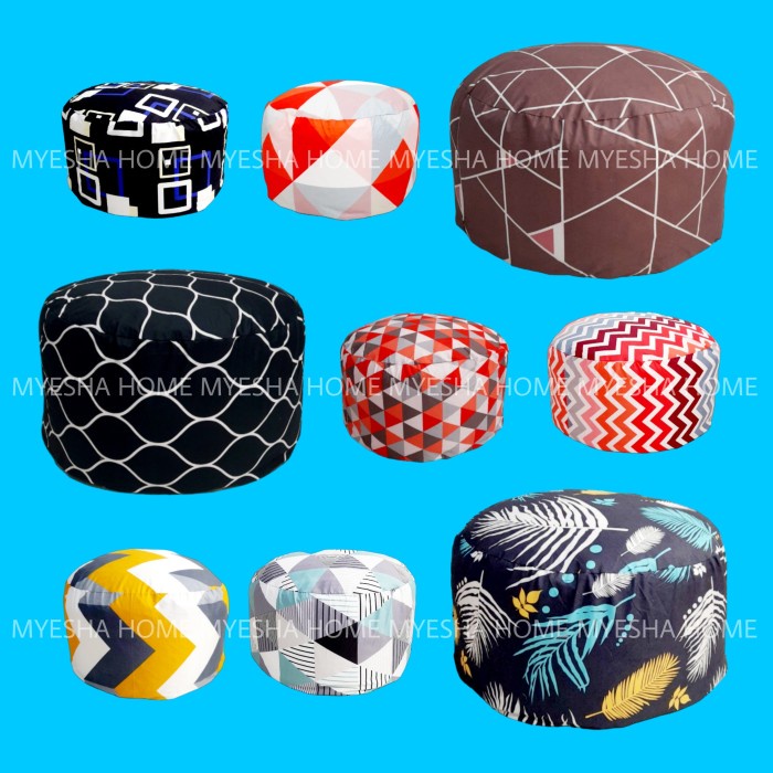 Cover Sofa Bean Bag Squishy Bulat Oval / Sarung Sofa Bean Bag Squishy