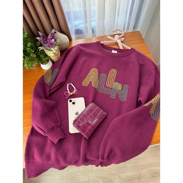 Hot Sale [Alln Knitwear] Knitwear Sign Alln Atasan Wanita Readyy
