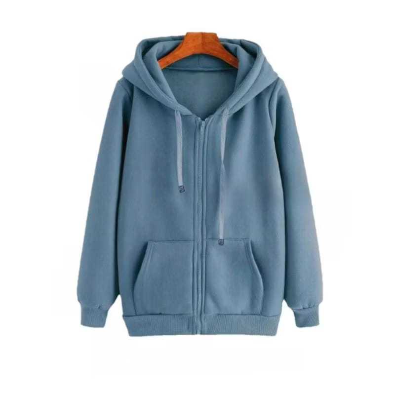 HOODIE ZIPPER RESLETING POLOS PRIA WANITA REMAJA DEWASA TEBAL