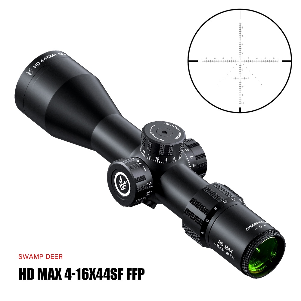 SWAMP DEER HD MAX 4-16x44 6-24X44 SF FFP Riflescope Adj Turret Lock Reset Compact Sights Hunting
