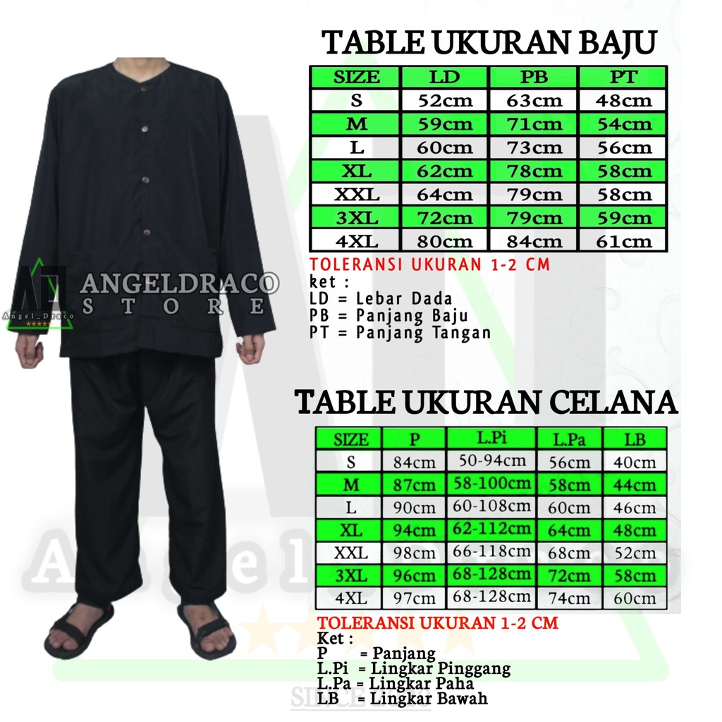 Setelan Baju Pangsi Sunda Betawi Laki Laki Dewasa Jumbo Murah S M L XL XXL XXXL XXXXL