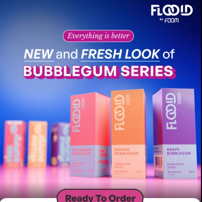 [SALT] FOOM GRAPE BUBBLEGUM SALT 30ML 30MG BY FOOM X FLOOID
