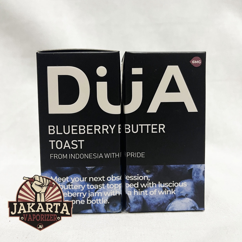 DUA BLUEBERRY BUTTER TOAST 60ML 3MG 6MG 9MG BY INDO BREW LIQUID VAPOR