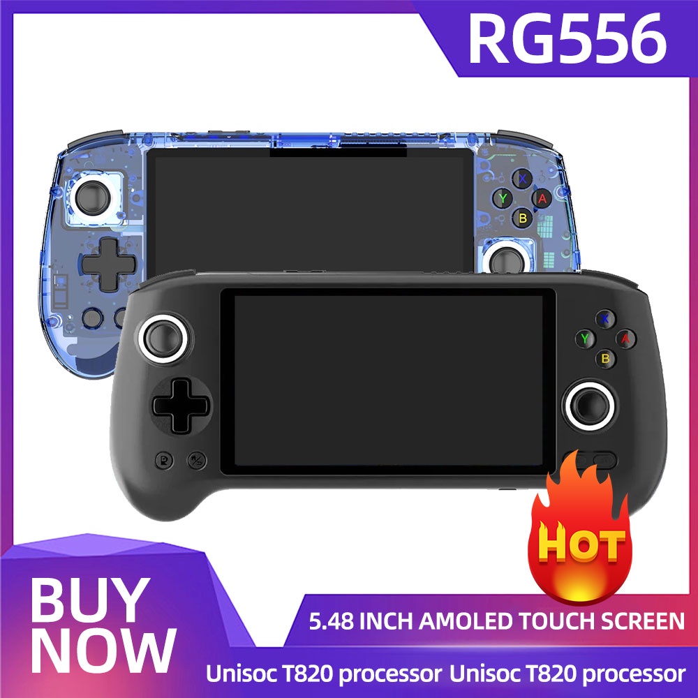 ANBERNIC RG556 PORTABLE HANDHELD GAME CONSOLE 5.48 INCH  SCREEN ANDROID 13 SYSTEM WIFI BLUETOOTH 550