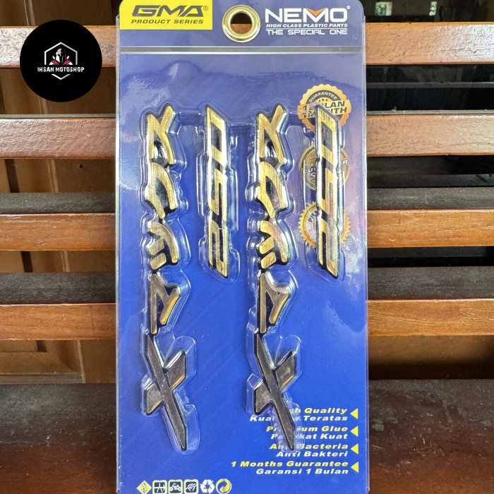 EMBLEM XMAX 250 RESIN JEPANG NEMO TULISAN JEPANG NEMO