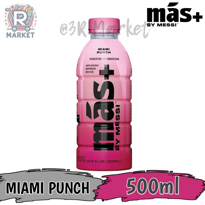 

Mas+ By Messi Miami Punch Positive Hydration Drink