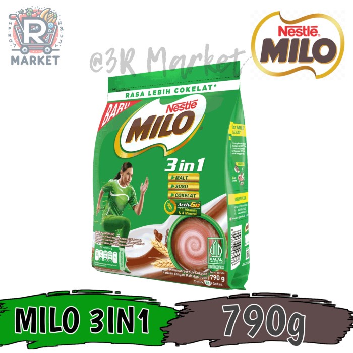 

Nestle Milo 3in1 Susu Milo Bubuk